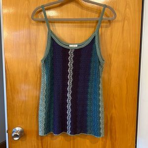 Charming Charlie Knit tank sz L